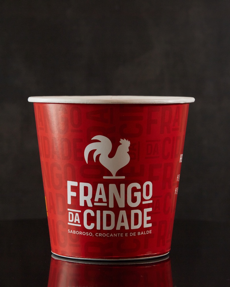 Balde para frango frito personalizado