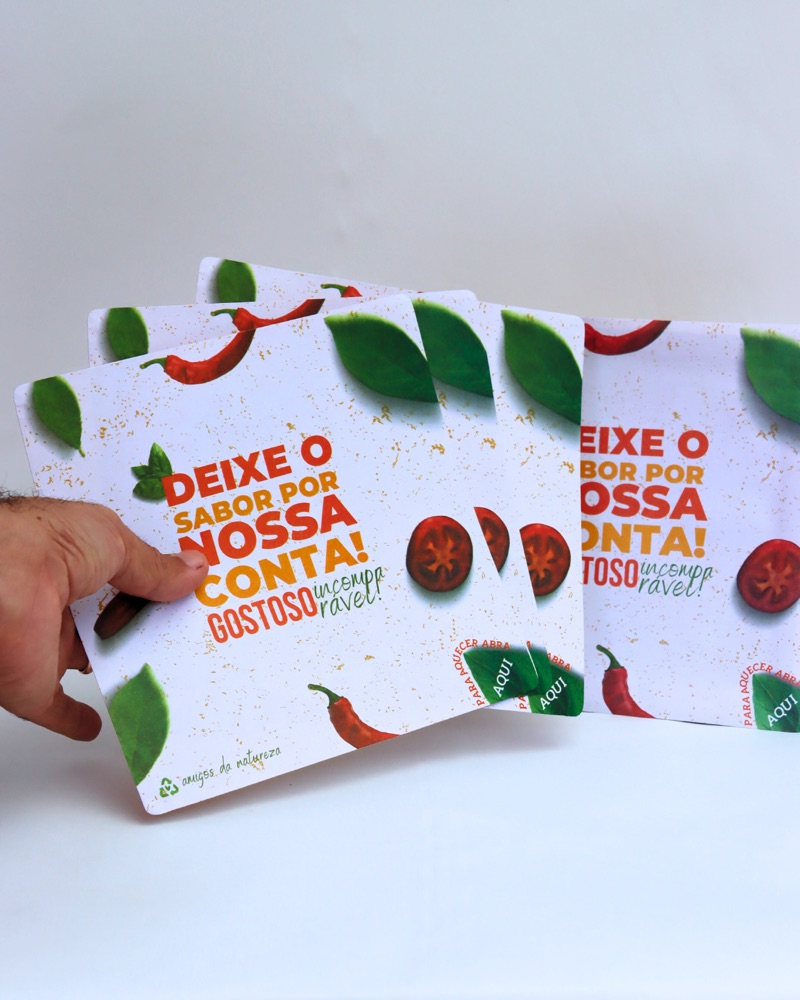 Selos para marmita selável com arte estampada